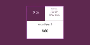 Vodafone Faturasız Kolay Paket 9 Paketi