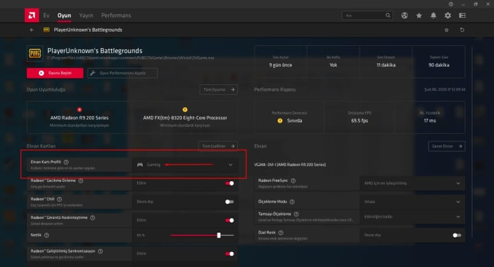 idp.alexa.51 virüsünü kaldırmak için amd radeon ayarları