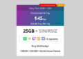 Vodafone Faturasız Genç Red 20GB + 5GB paketi görseli
